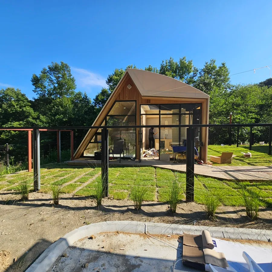 천안 글램핑장 싱크대 상판 시공 후기 | 싱크대장김상진의 스테인리스 맞춤 제작 시공사례 사진