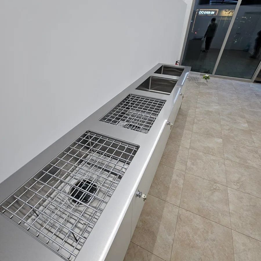 원주 플라워샵 스테인리스 싱크대 & 맞춤 꽃거치대 제작기 - 싱크대장김상진 커스텀 작업테이블 시공 시공사례 사진