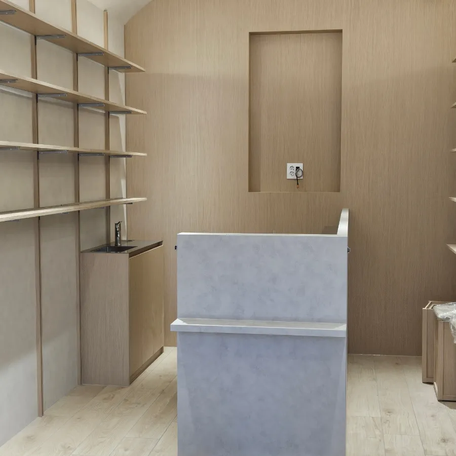 을지로 쇼룸 미니 바이브레이션 스테인레스 싱크대 상판 시공후기 시공사례 사진