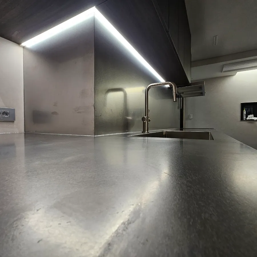 싱크대장김상진 바이브스텐 상판 시공 후기 - 5t 스테인리스 완벽 마감 시공사례 사진