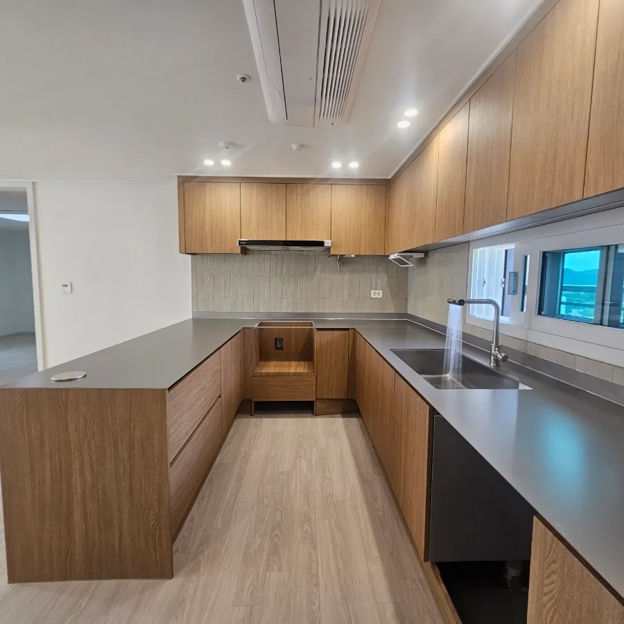 구미 ㄷ자 스테인리스 싱크대 상판 시공 후기 - 극한 난이도 프로젝트 완성기 시공사례 사진