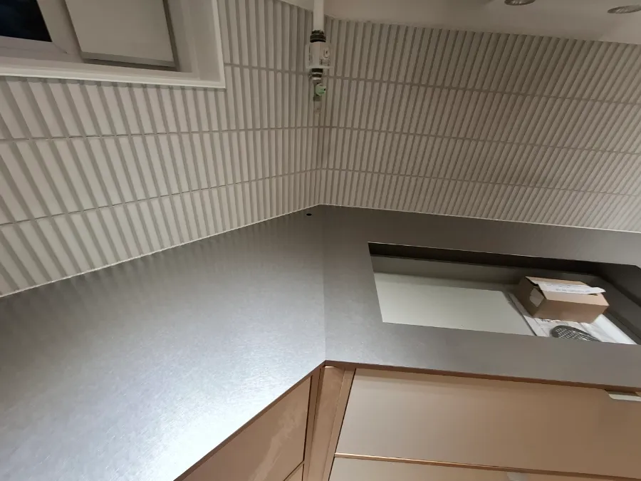 성북구 아파트 스테인리스 싱크대 상판 시공 후기 - 싱크대장김상진 작업기 시공사례 사진