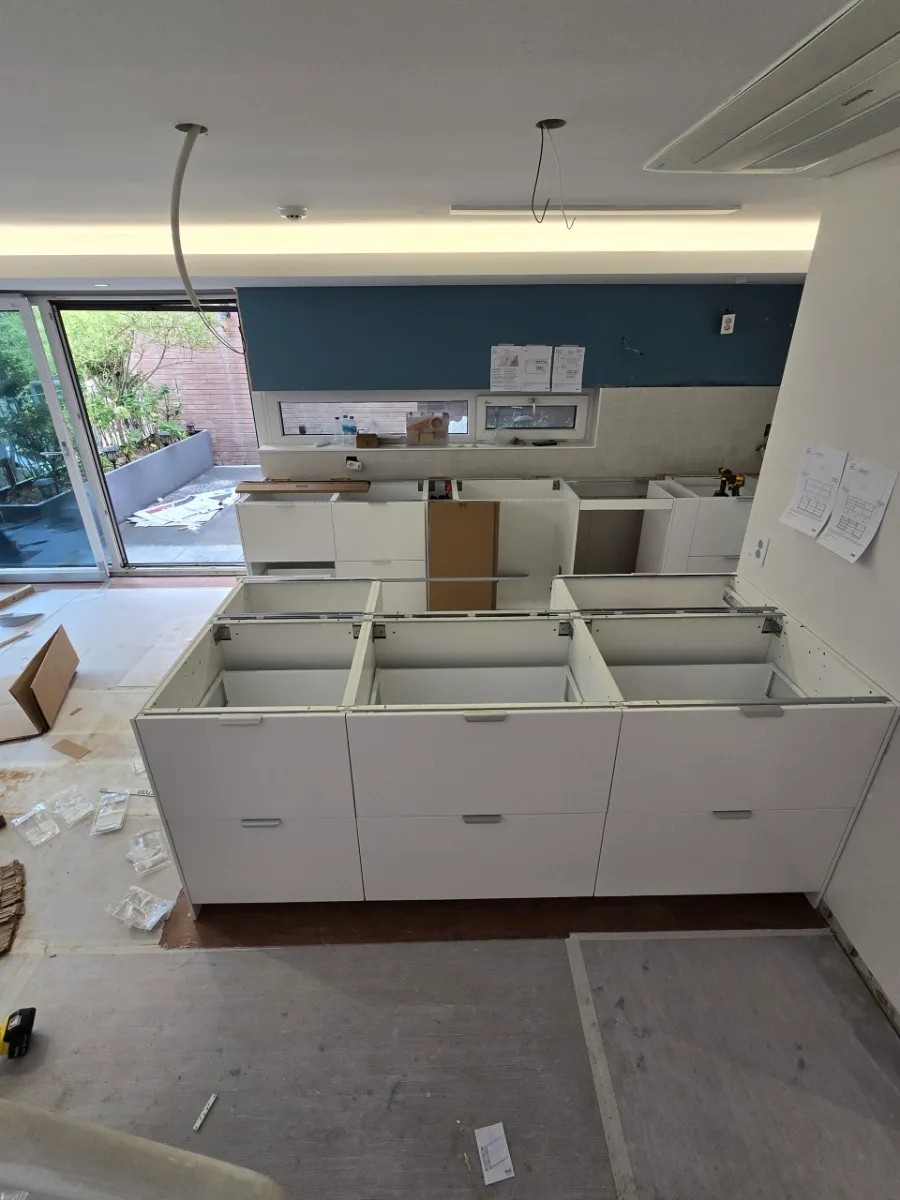 김포 이케아 싱크대 스테인리스 상판 3t 시공후기 - 싱크대장김상진 시공사례 사진