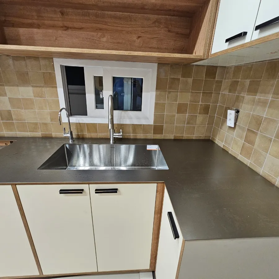 도봉구 고급 스테인리스 싱크대 상판 PPF 시공 후기 - 싱크대장김상진 시공사례 사진