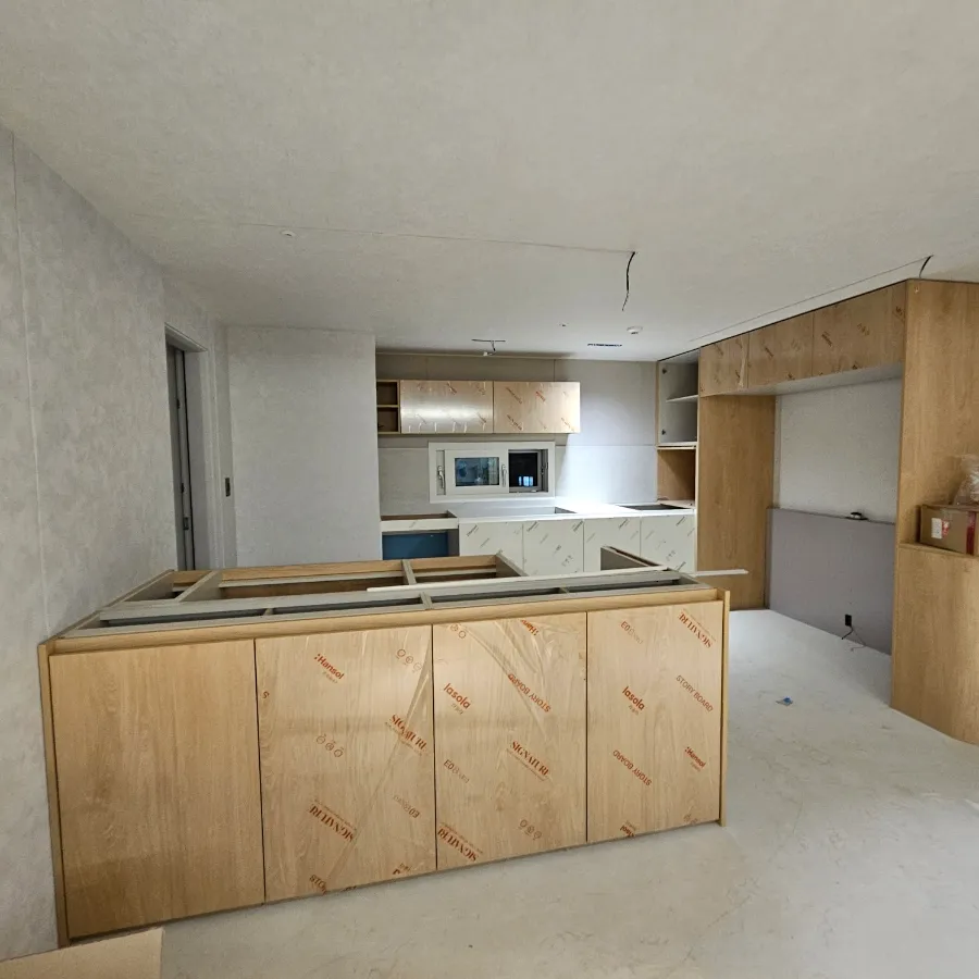 [싱크대장김상진] 충주 스테인리스 싱크대 상판 시공 후기 - 조슈아라이트와의 완벽한 조합 시공사례 사진