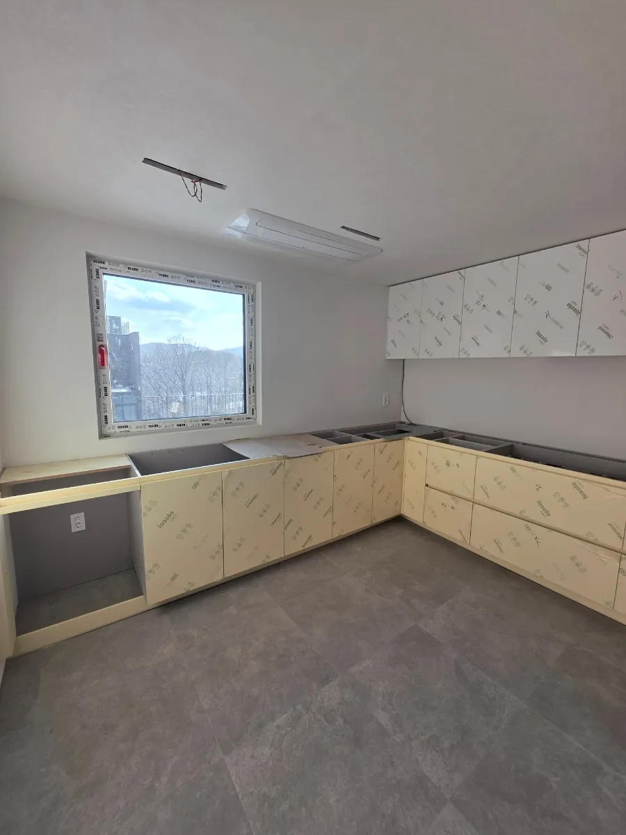 경기도 광주 전원주택 스테인리스 싱크대 상판 시공 후기 시공사례 사진