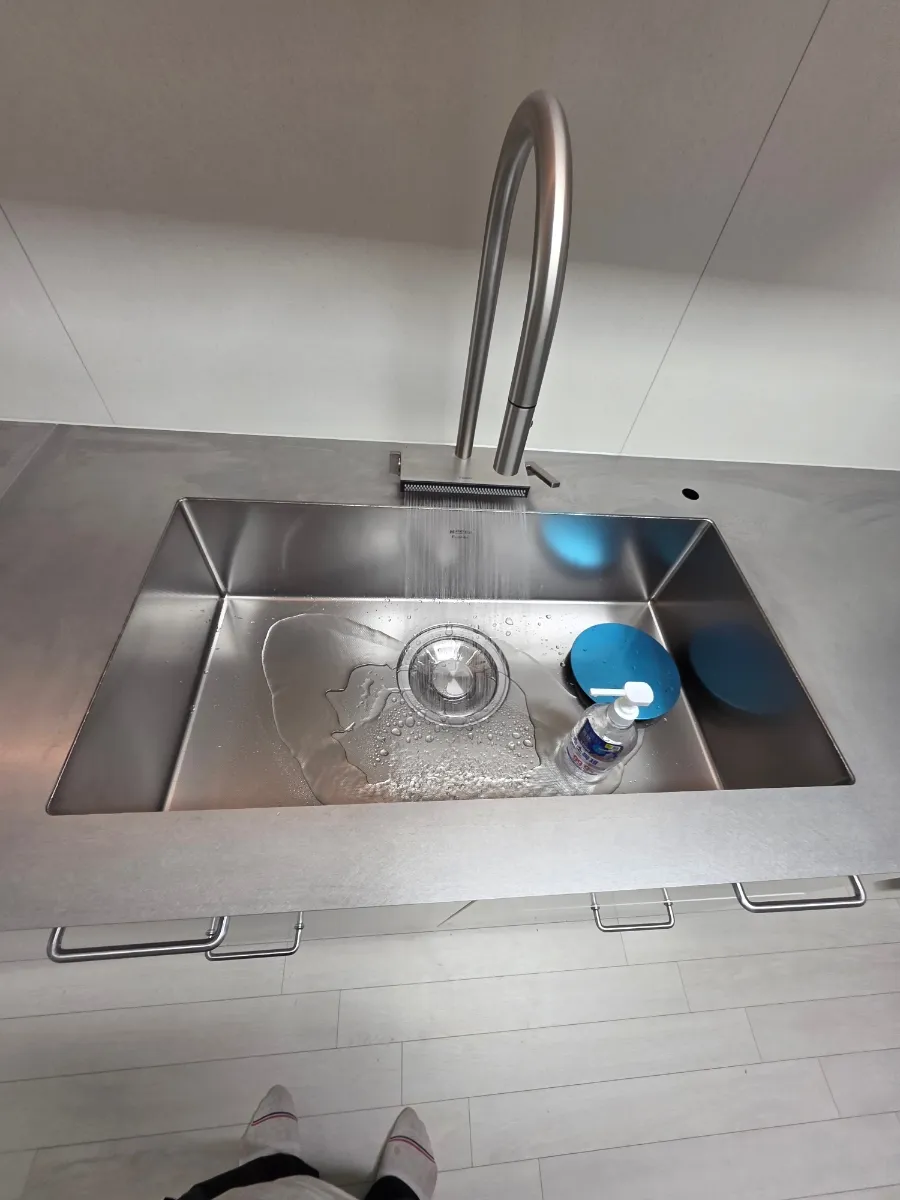 송파구 거여동 이케아 스테인리스 싱크대 상판 시공 후기 - 싱크대장김상진 시공사례 사진